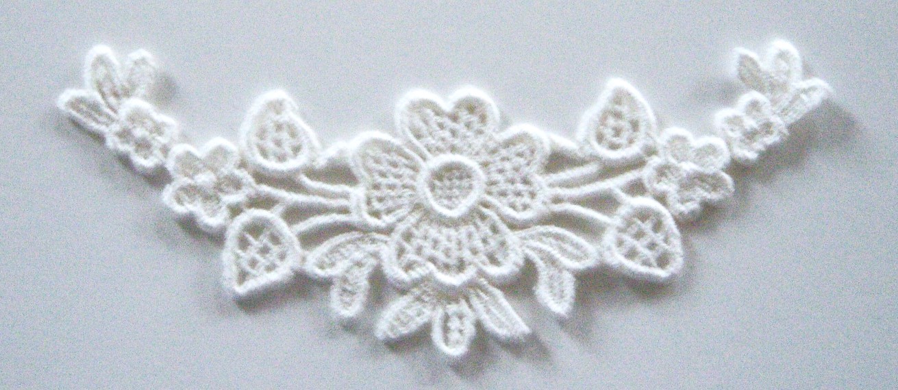 Light Ivory Yoke Venise Lace Applique