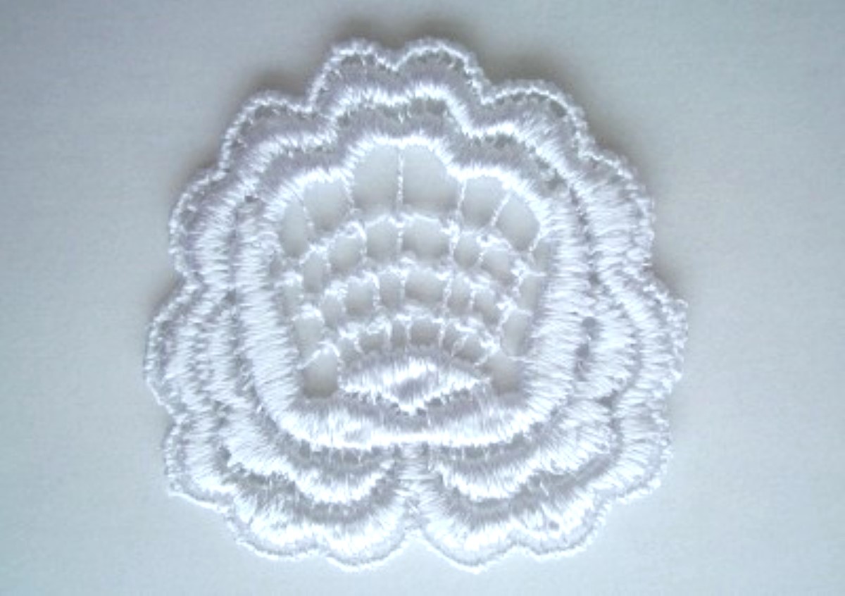 White Flower Venise Lace Applique