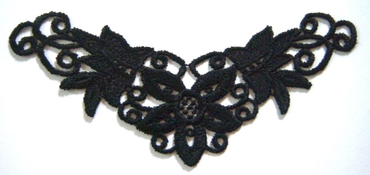 Black Venise Lace Applique