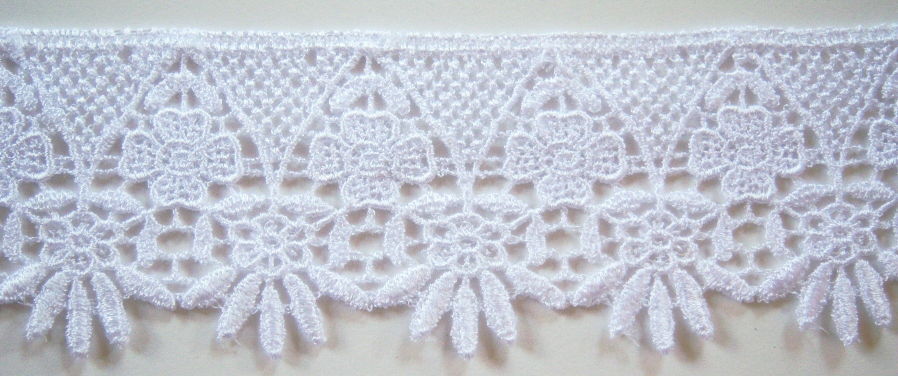 White 2" Venise Lace