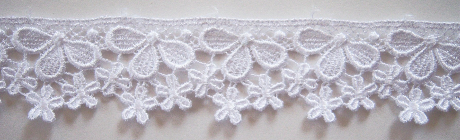 White 1 1/4" Venise Lace