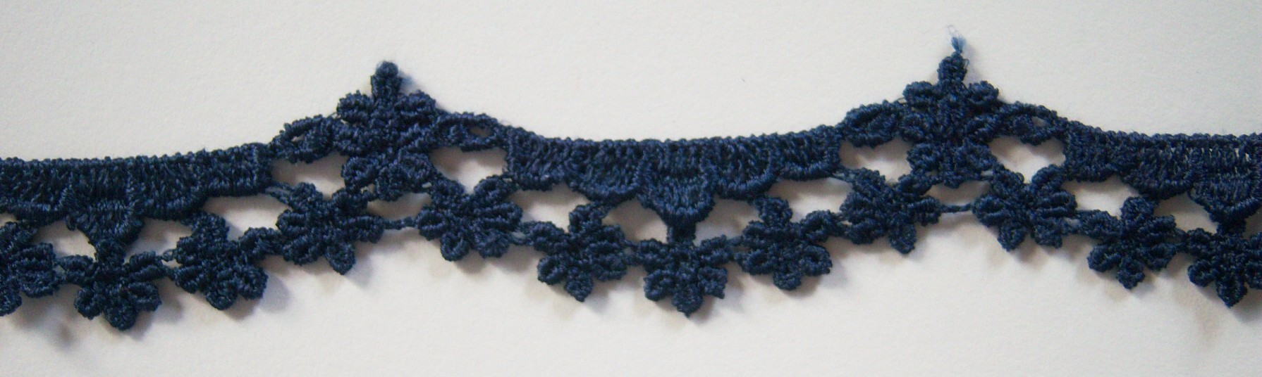 Navy Rayon 1 1/4" Venise Lace