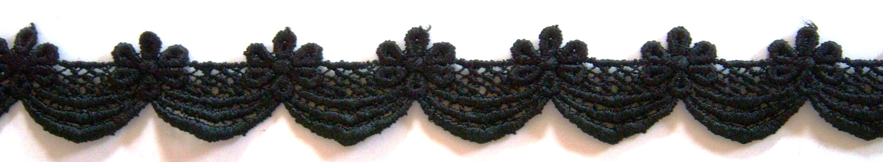 Black 1 1/8" Venise Lace