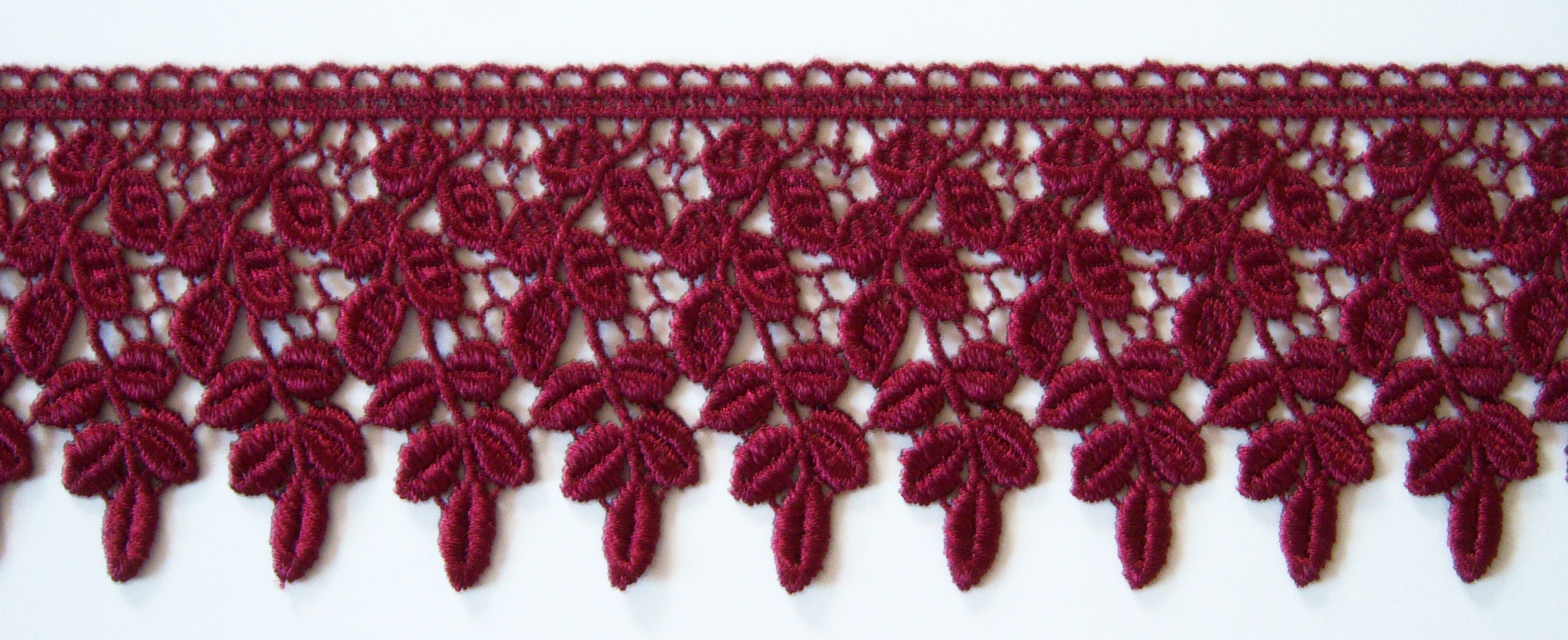 Cranberry 3 1/4" Venise Lace