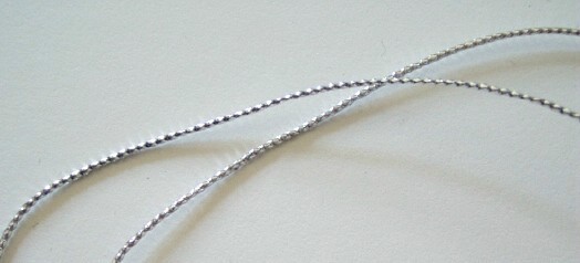 Silver Metallic 1/16" Cord