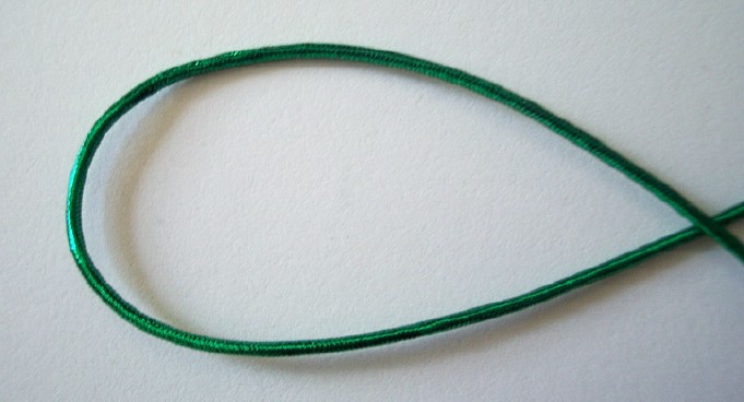 Green Metallic 1/16" Cord
