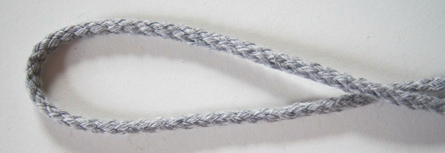 Light Grey 1/8" Cotton Drawstring Cord
