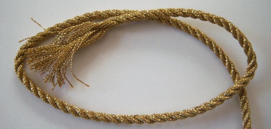 Ant. Gold/Sparkle 3/16" Metallic Cord