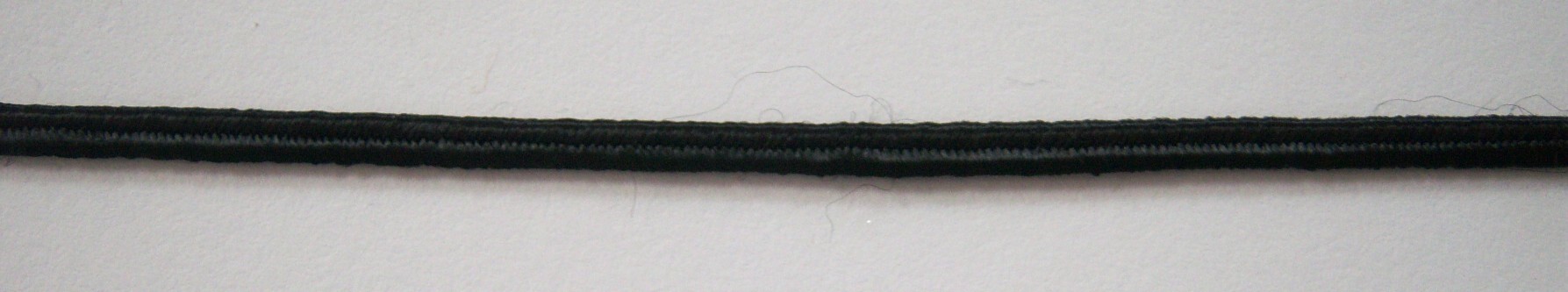Black 3/32" Soutache Rayon Cord