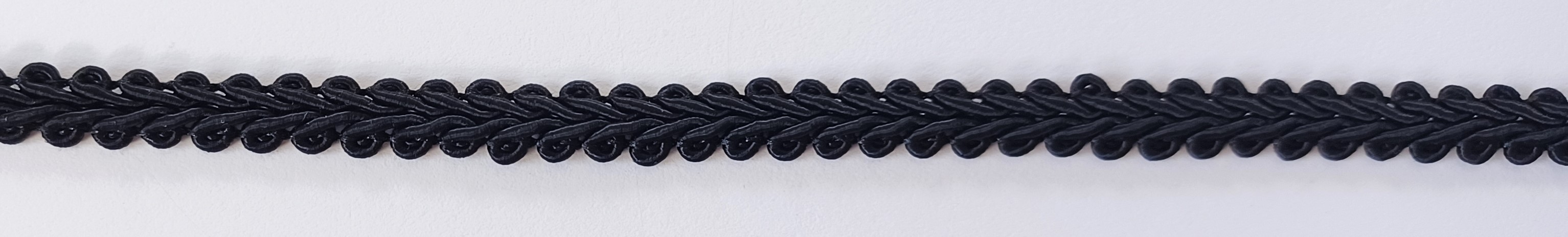 Black 5/16" Gimp Braid