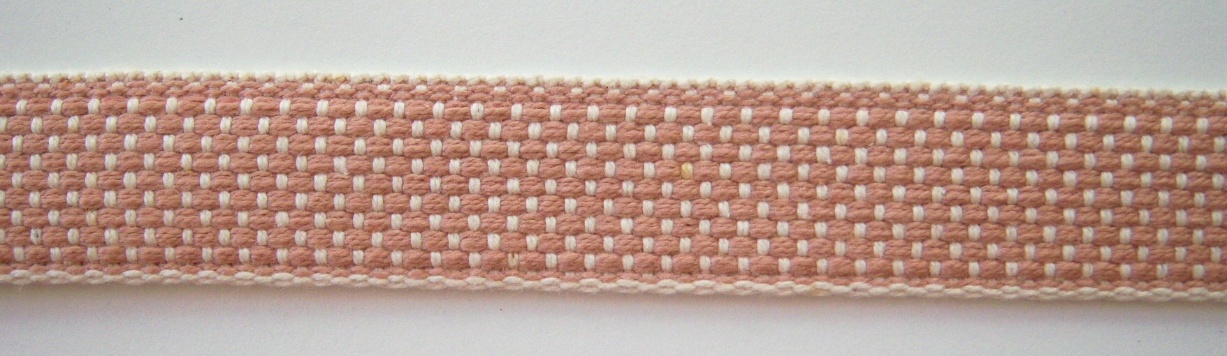 Ivory/Antique Rose 1" Webbing