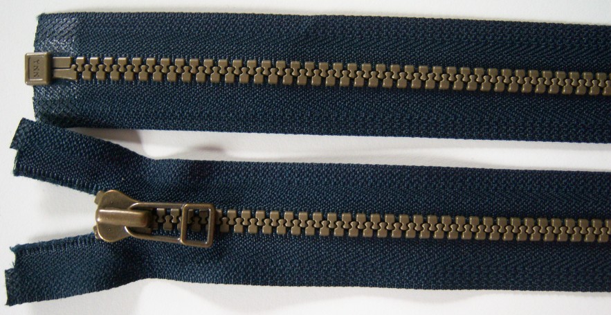 Midnight YKK 23" Vislon Separating Zipper