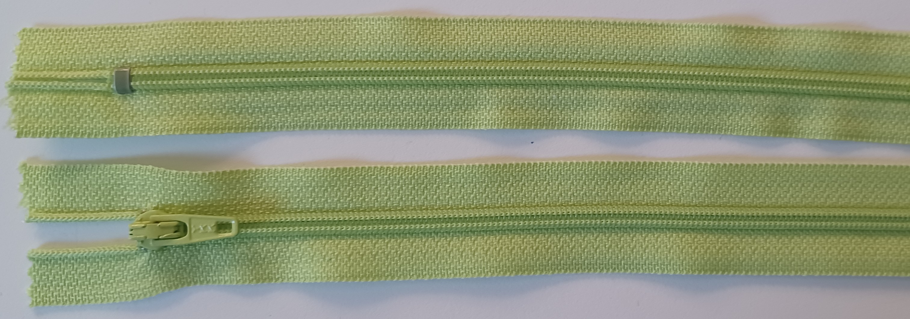 YKK 7" Lemon Lime Nylon Coil Zipper