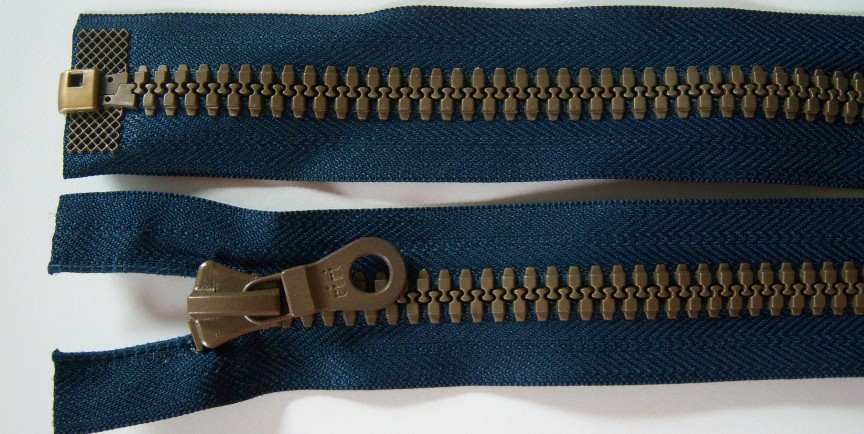 Lt Navy YKK 23" Vislon Separating Zipper