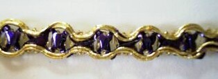 Gold/Purple Mylar 3/8" Trim