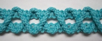 Aqua English 7/8" Braid