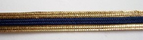 Navy/Gold 3/8" Middy Braid