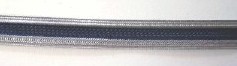 Solid Grey/Navy 7/16" Middy Braid