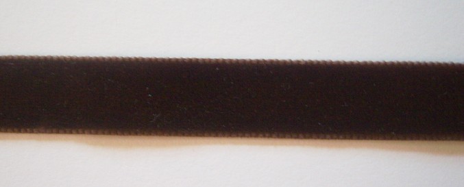 Brown Nylon 5/8" Velvet Ribbon
