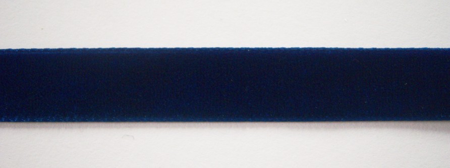 Navy Nylon 5/8" Velvet Ribbon