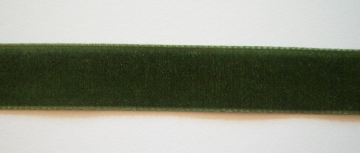 Olive Nylon 5/8" Velvet Ribbon