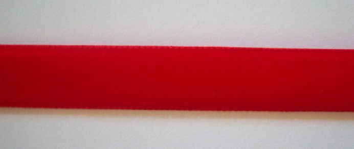 Red Nylon 5/8" Velvet Ribbon