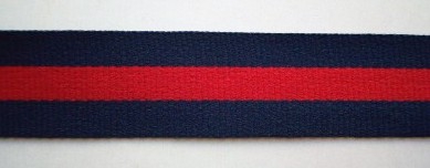 Navy/Red/Navy 1" Grosgrain Ribbon
