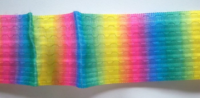 Rainbow Stripe Wired 2" Ribbon