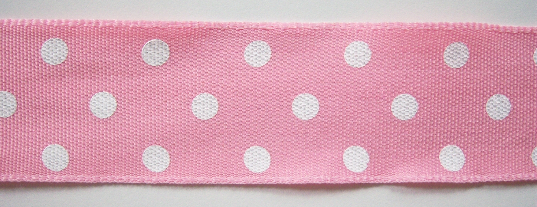 Pink/White Dot 1 1/2" Grosgrain Ribbon
