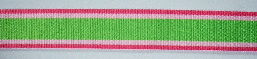 Shocking/Pink/Apple 15/16" Grosgrain Ribbon